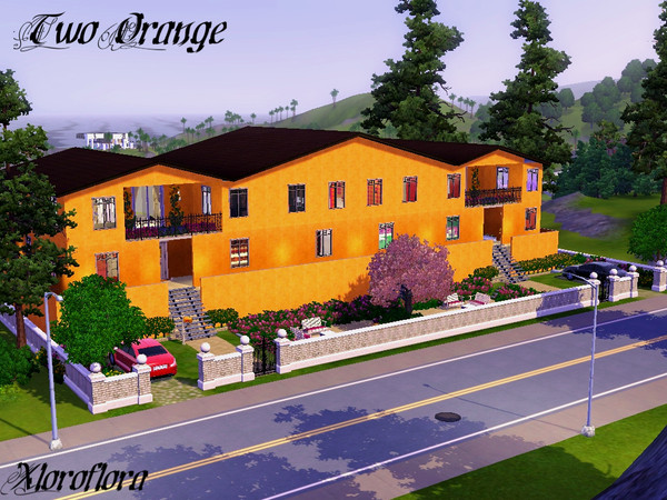 Sims 3 — Two Orange by xloroflora — Two Orange