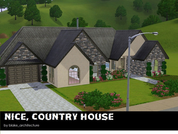 Sims 3 — Nice, Country House by blake_architecture — 