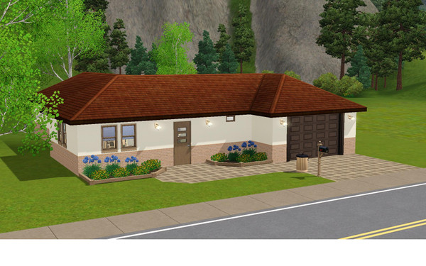 Sims 3 — Simple Karly - 1br, 1ba by Flexina — The basic home for the couple or single simmer, kitchen and livingroom,