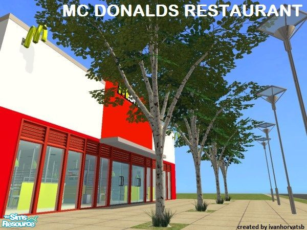 Sims 2 — MC DONALDS RESTAURANT by ivanhorvatsb — MC DONALDS RESTAURANT