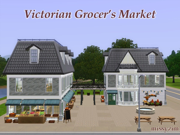 Sims 3 — Victorian Grocers Market by missyzim — 