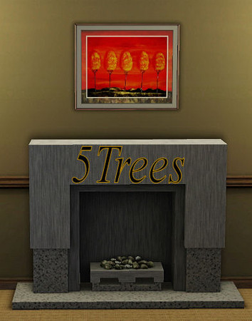 Sims 3 — 5Trees by rocapo — Painting 5Trees