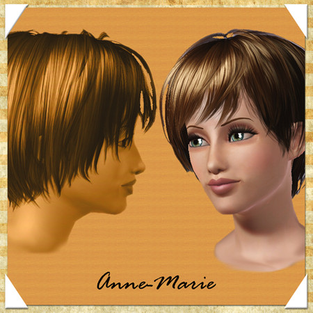 Sims 3 — Anne-Marie Bath by Tyty30 — Anne-Marie Bath Pyjama : SequinHotPants SequinBandeauTop at TSR -- Hair :