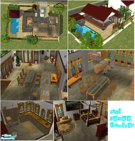 Sims 2 — Thai condo Burritos by teranmiriam — in the middle of convinience in peaceful and clean enviroment close to the