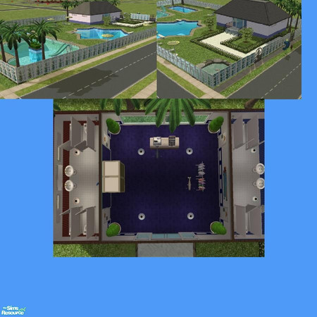 Sims 2 — Sims Town Swimming by LaurieR — Everybody needs a place to swim. Some sims are just not as flush as others.