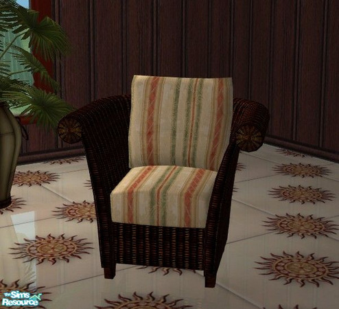 Sims 2 — Casbah Living - Chair by Riverwillows — Gorgeous living room set, with Far East flavor. By Riverwillows.