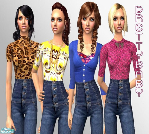 Sims 2 — High Waisted Hotties by pretty_baby — So im majorly in love with high waisted pants right now. And i made some