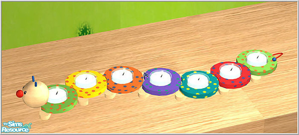 Sims 2 — Birthday Candles - B43 Candles Caterpillar by Birgit43 — 