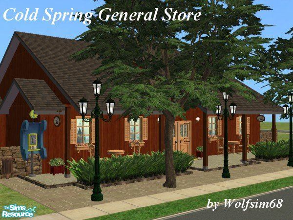 Sims 2 — Cold Spring General Store by Wolfsim68 — Need a coffee or sick of cooking, but need a bite to eat? Run out of