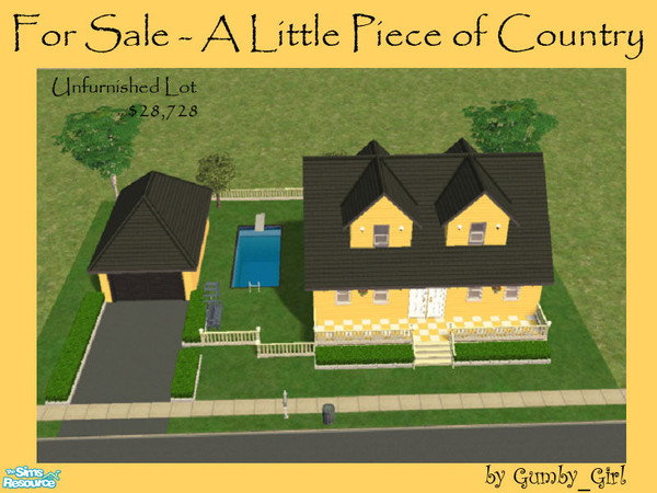 Sims 2 — FOR SALE - A Little Piece of Country by Gumby_Girl — Have a little piece of the country in the city, with this 2