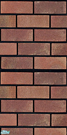 Sims 2 — Industrial Brick by sallyhails — Red Multi
