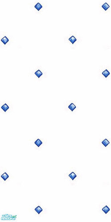 Sims 2 — Diamonds by djhappie — Small Blue Diamond Print, Great for any boys room or baseball lover !