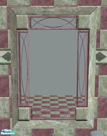 Sims 2 — D2DTC 36 - Manor House Mirror Decor by D2Diamond — This is the Decor, or inner pink part.