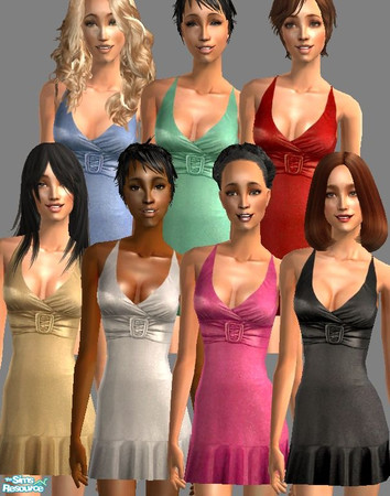 Sims 2 — Sexy Metallic Dresses by nikisatez05 — 