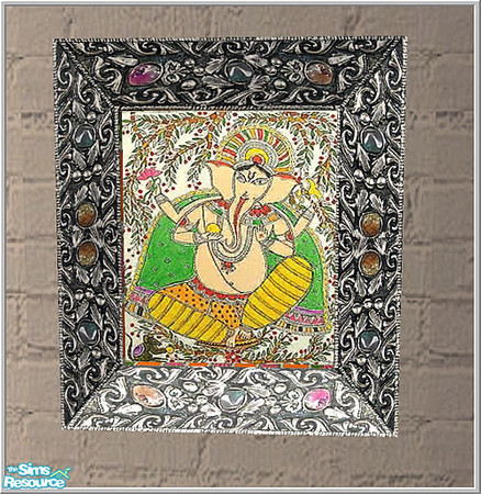 Sims 2 — india set - B43 India Painting Mesh by Birgit43 — 