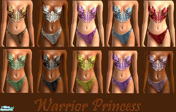 Sims 2 — Warrior Princess Set by nikisatez05 — 