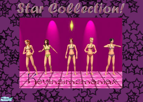 Sims 2 — Star Collection - Bikinis  by kevinsimsmaniax —  HI everyone! This set, i didn't think to do it, but i made it