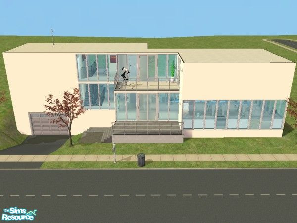 Sims 2 — 11 Modesto Drive by JennEWren — No custom content. Contemporary styled large home on small lot. Perfect for