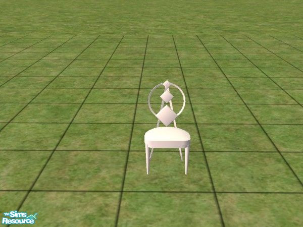 Sims 2 — Diamonback Dining Chair Recolor White by sharon21075 — I adore this Maxis-made chair for my sims but thought if
