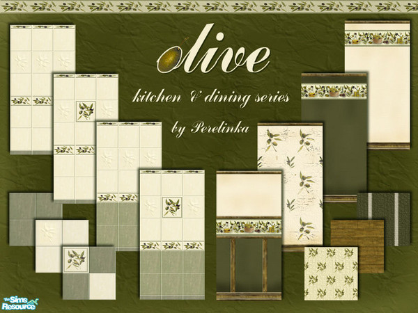 Sims 2 — OLIVE kitchen&dining set by perelinka — Olive - kitchen & dining series: have your diningroom in your
