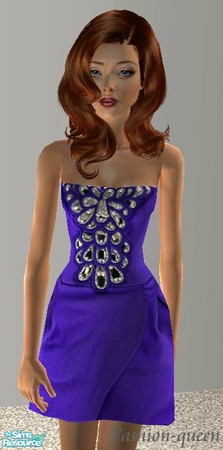 Sims 2 — Temperley London dress by H!b!sCuS — I hope you like this galmorous designer dress :D