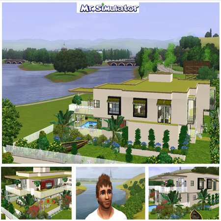 Sims 3 — River Manor by mrsimulator — River Manor is the perfect holiday home, either next to the river or at the Sea.