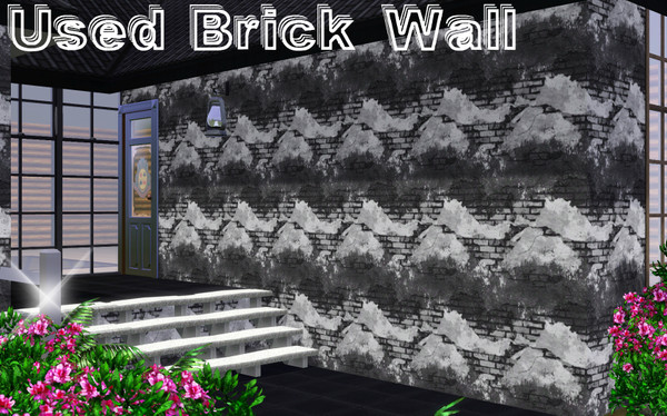 Sims 3 — Used Brick Wall by TSR Archive — Pattern made by Pralinesims for TSR
