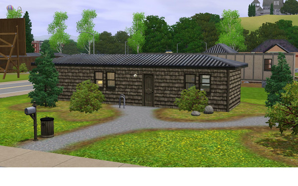 Sims 3 — Mitte - 1br, 1ba by Flexina — The trailer for the couples first home, open kitchen and livingroom. Small garden