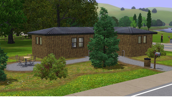 Sims 3 — Goodle - 2br, 1ba by Flexina — The trailer for the small family. Open kitchen and livingroom, small garden with