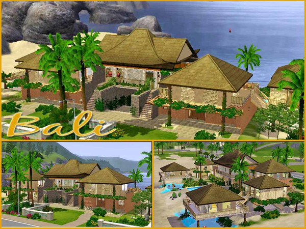 Sims 3 — Bali by ung88tom — When you watch your sims living in this South-East Asia resort style house - lying in bed,