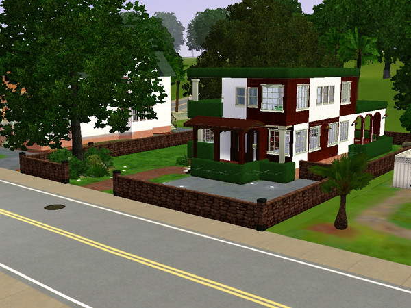Sims 3 — Woody Glenn by zyaina — 2Bedroom,2bathroom beautiful home..done up with dark wood and ivory paint on the outside