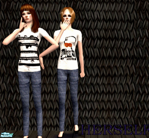 Sims 2 — \'Herself\' by TSR Archive — \'Herself\' - A set of two outfits for sims who are totally herself - A set of