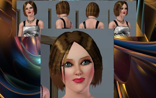 Sims 3 — lovly real fashion hair by greenislove — It is a hair of game.but i did it with real hair.i hope you like