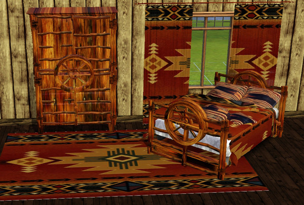 Sims 3 — WESTERN BED by abuk0 — WESTERN BED