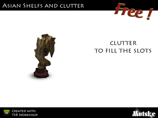 Sims 3 — Deco Clutter Sculpture by Mutske — Made by Mutske@TSR. TSRAA.