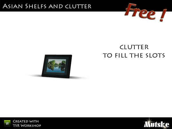 Sims 3 — Deco Clutter Picture Frame by Mutske — Made by Mutske@TSR. TSRAA.