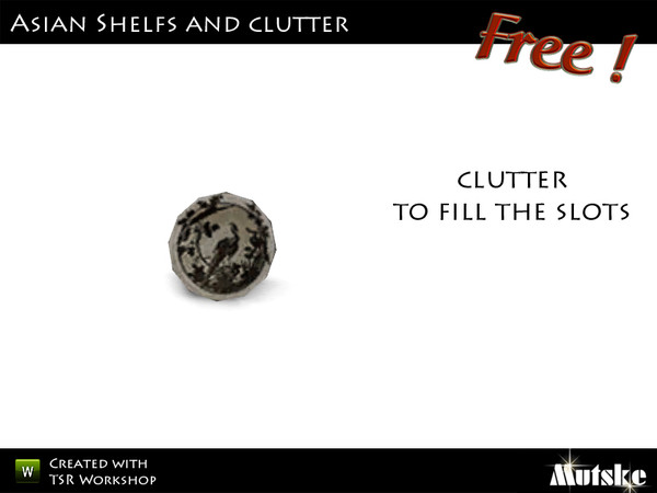 Sims 3 — Deco Clutter Plate by Mutske — Made by Mutske@TSR. TSRAA.