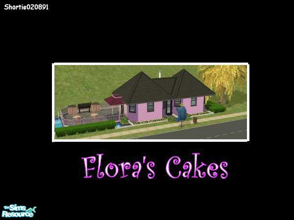 Sims 2 — Floras Cakes by Shortie020891 — Flora loves cakes and flowers, so she decided to open a shop selling both.