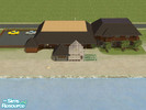 Sims 2 — Large Beach Log Cabin by Nimloth — this is a larger Beach house from me updating Dave\'s little Beach Cabin,