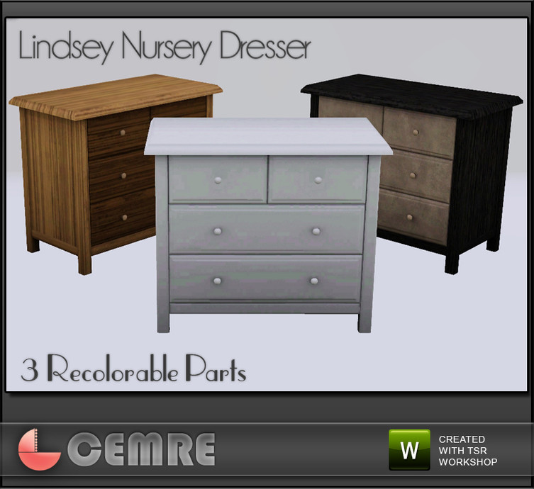 The Sims Resource Lindsey Nursery Collection Dresser