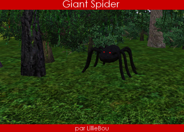 Sims 3 —  by lilliebou — You miss Aragog? Don't cry anymore! This giant spider will be your friend as long as you will
