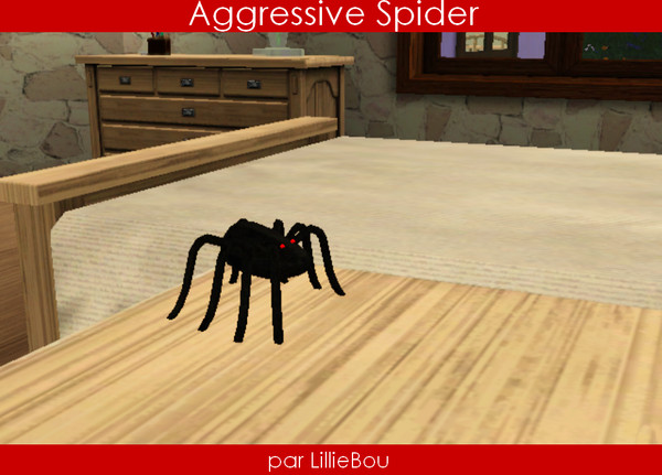 Sims 3 — Petite araignee pas vraiment agressive [Little Spider] by lilliebou — Be careful before making a step, because