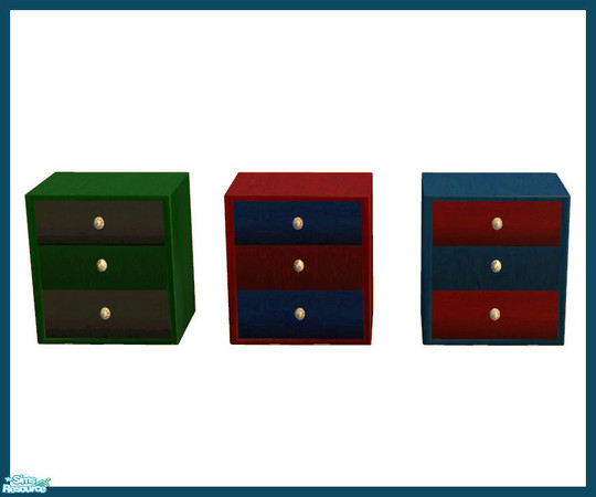 Sims 2 — Baseball Bedroom Sets - End Table Green Recolor by rebecah — Baseball Bedroom Sets - End Table Green Recolor