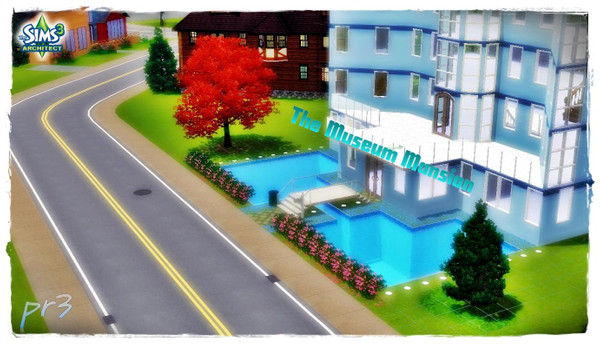 Sims 3 — The Museum Mansion by Preetom — A house with museum on top stories :D For more exclusive downloads for your Sims