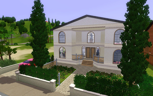 Sims 3 — Old Restored House by belloroscio — Your uncle left you his house. Destroyed. Lots of time It required, but now
