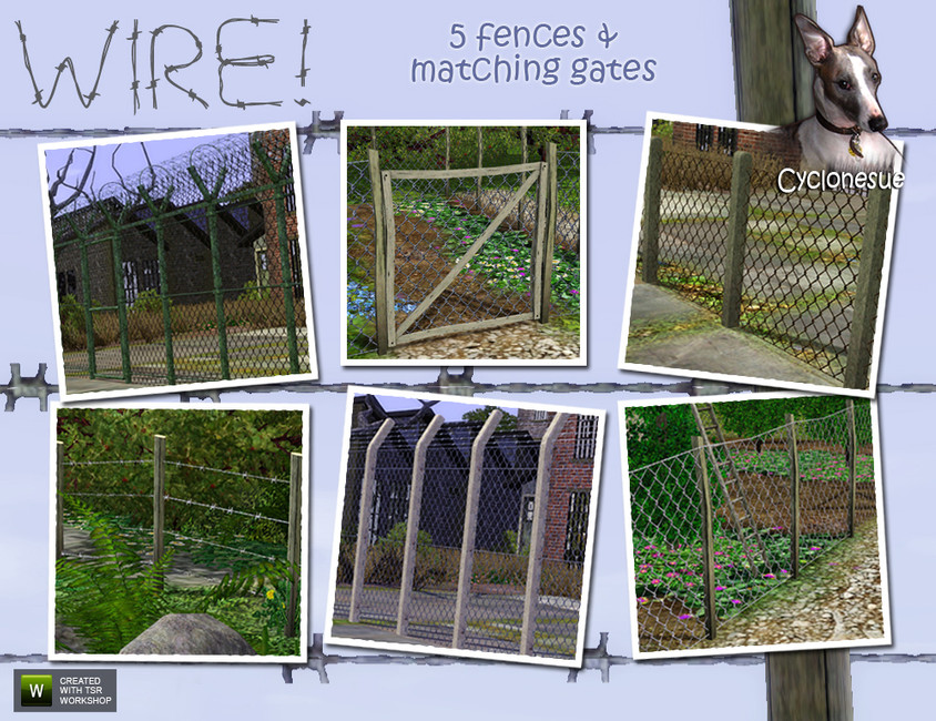 The Sims Resource Barbed and Chickenwire Fences