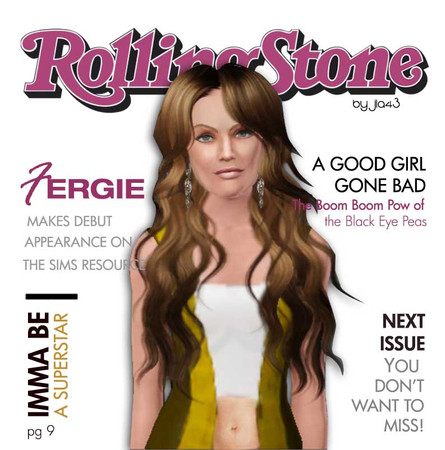 Sims 3 — Fergie by jla43 — Fergie is a talented singer/artist from the B.E.P. with hits like Imma be, Rock your body and