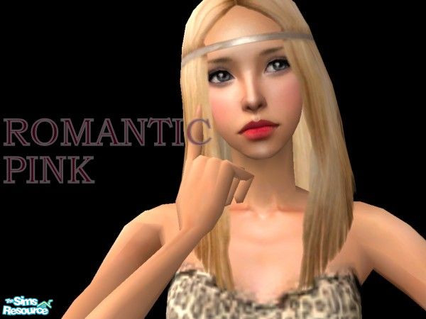 Sims 2 — \'First Kiss\' - Romantic Pink by TSR Archive — Four lipclosses for the ladies who never kissed; Your teen sims