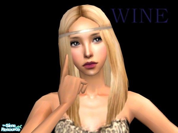 Sims 2 — \'First Kiss\' - Wine by TSR Archive — Four lipclosses for the ladies who never kissed; Your teen sims are