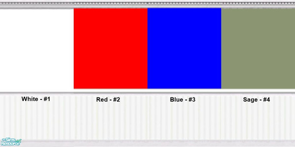 Sims 2 — 4 Beadboard Panel Colors by mattphipps68 — A small collection of beadboard wall panels. Each panel has a white